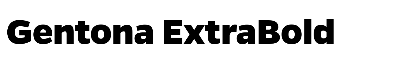 Gentona ExtraBold